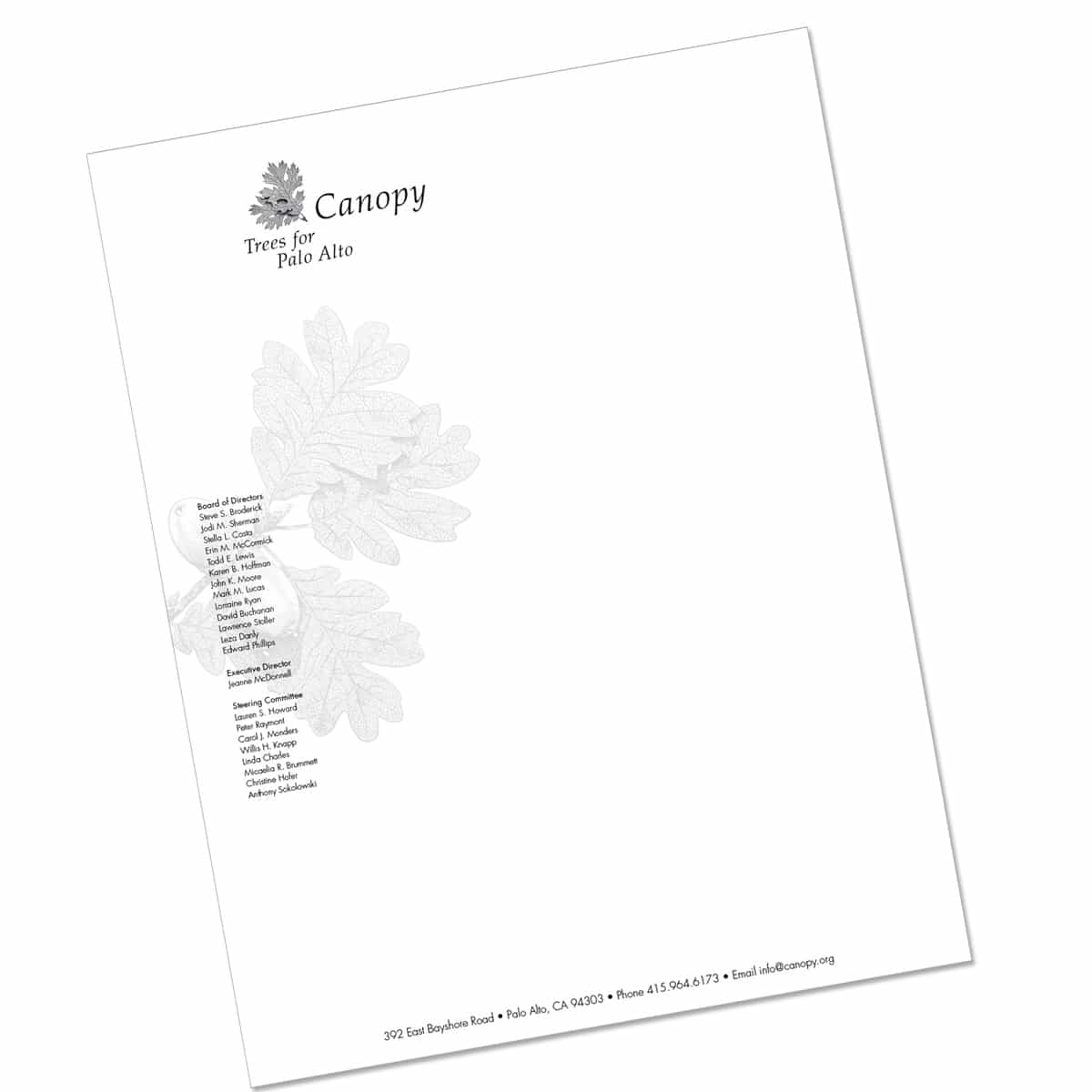 Branding, logo, graphic design, typography for Canopy a non profit organization to plant trees