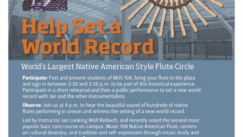 Poster to promote Native American Style Flute Circe
