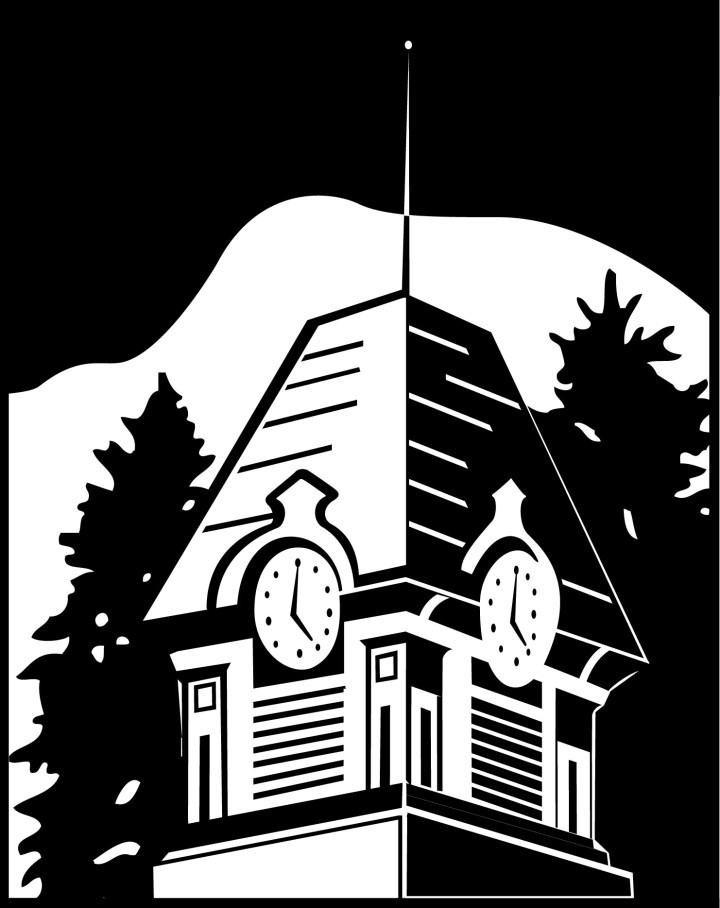 Illustration of Clocktower for OSU Folk Club