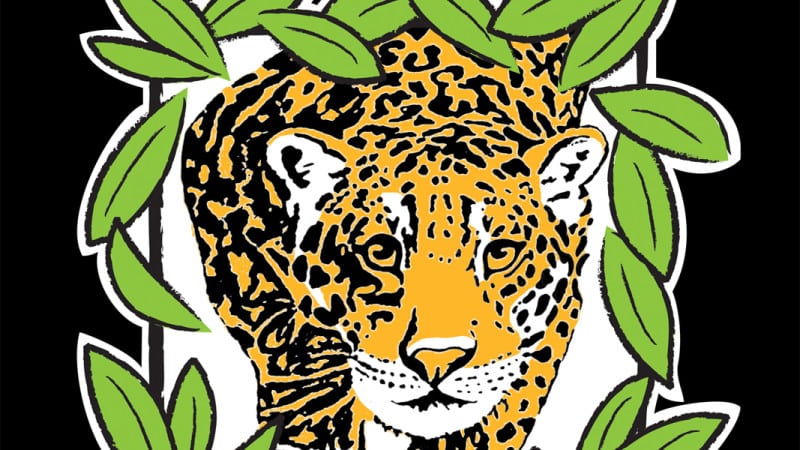 Illustration of Jaguar for T-shirt