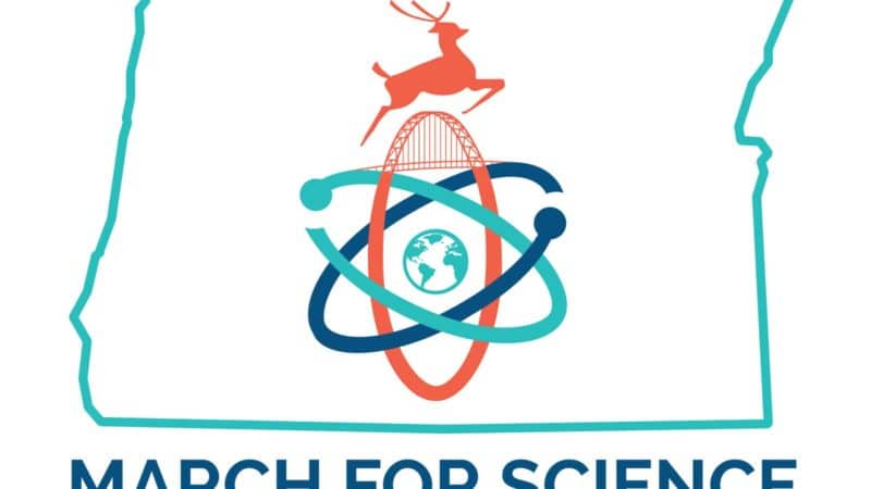 Design and Illustration of Portland Science March logo